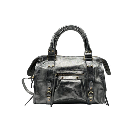 SAC A MAIN CUIR IRISE FIORELLA  ARGENT