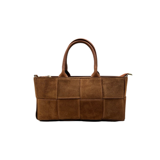 SAC MAIN CUIR SUEDE RECTA