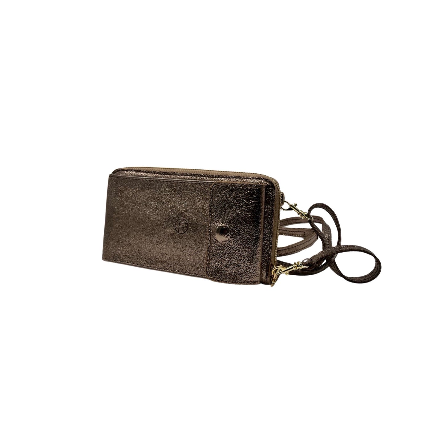 POCHETTE CUIR IRISE VERTICAL