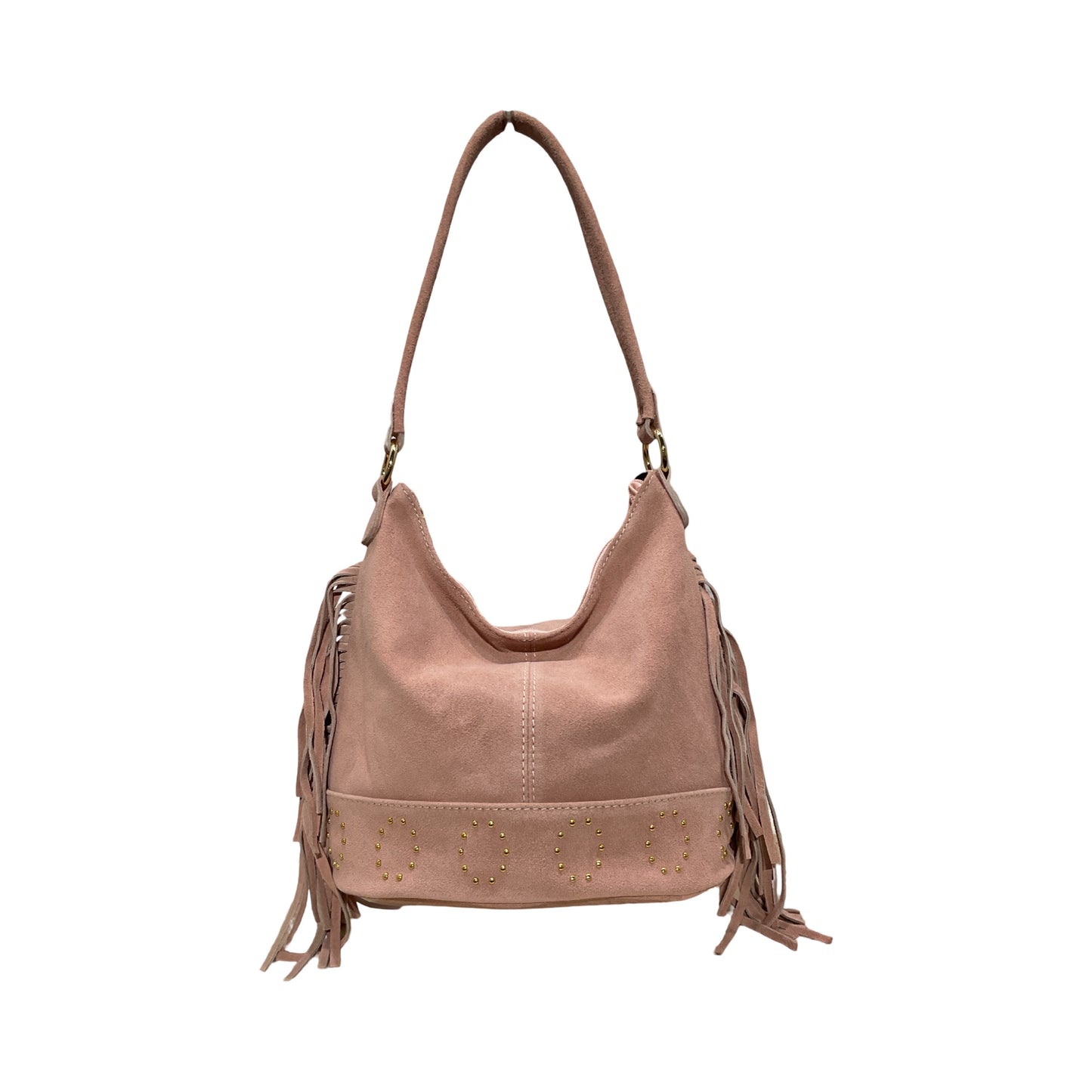 Sac Seau Cuir Suede Frange