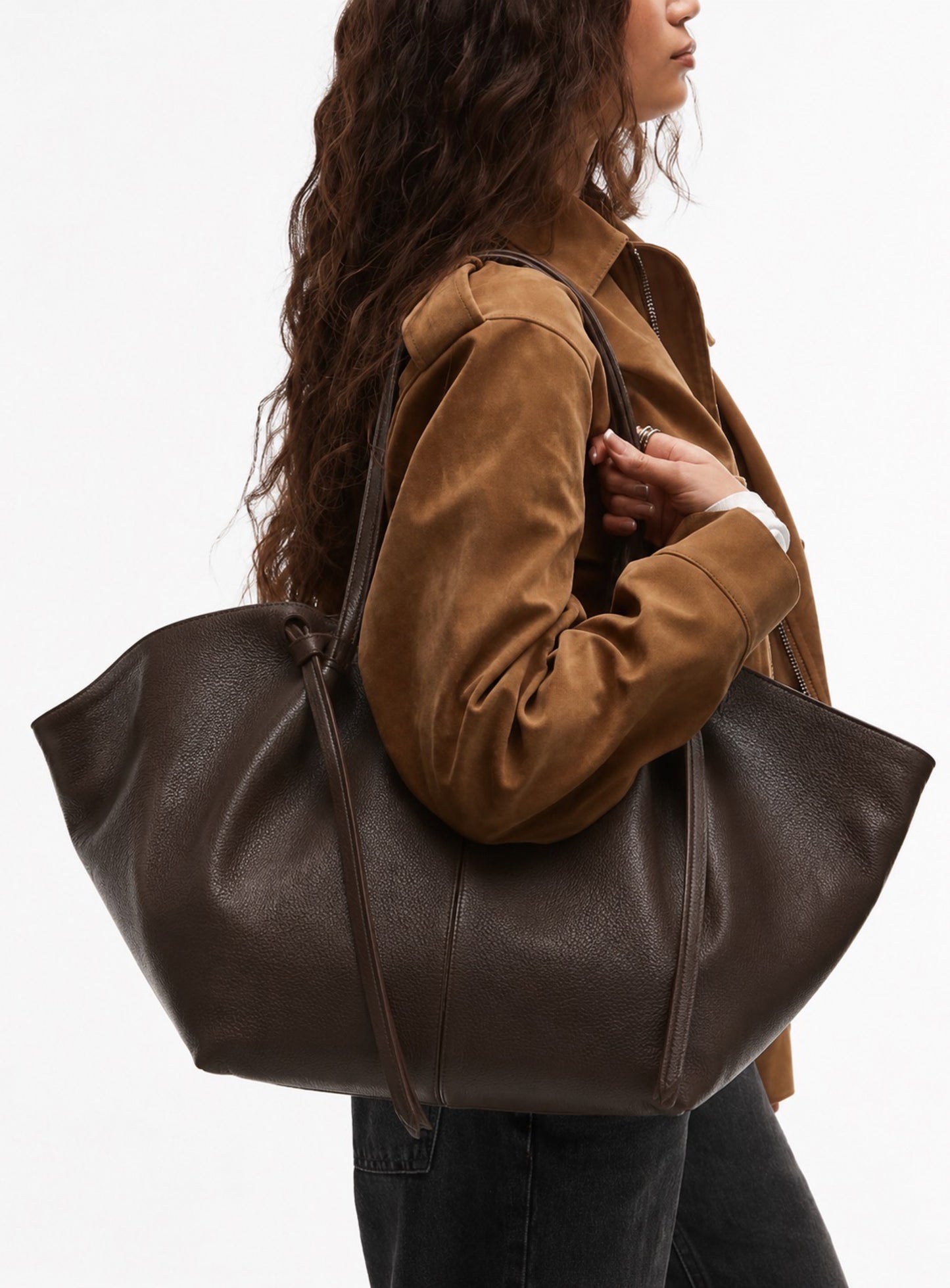 SAC CUIR GRAINÉ SHOPPING