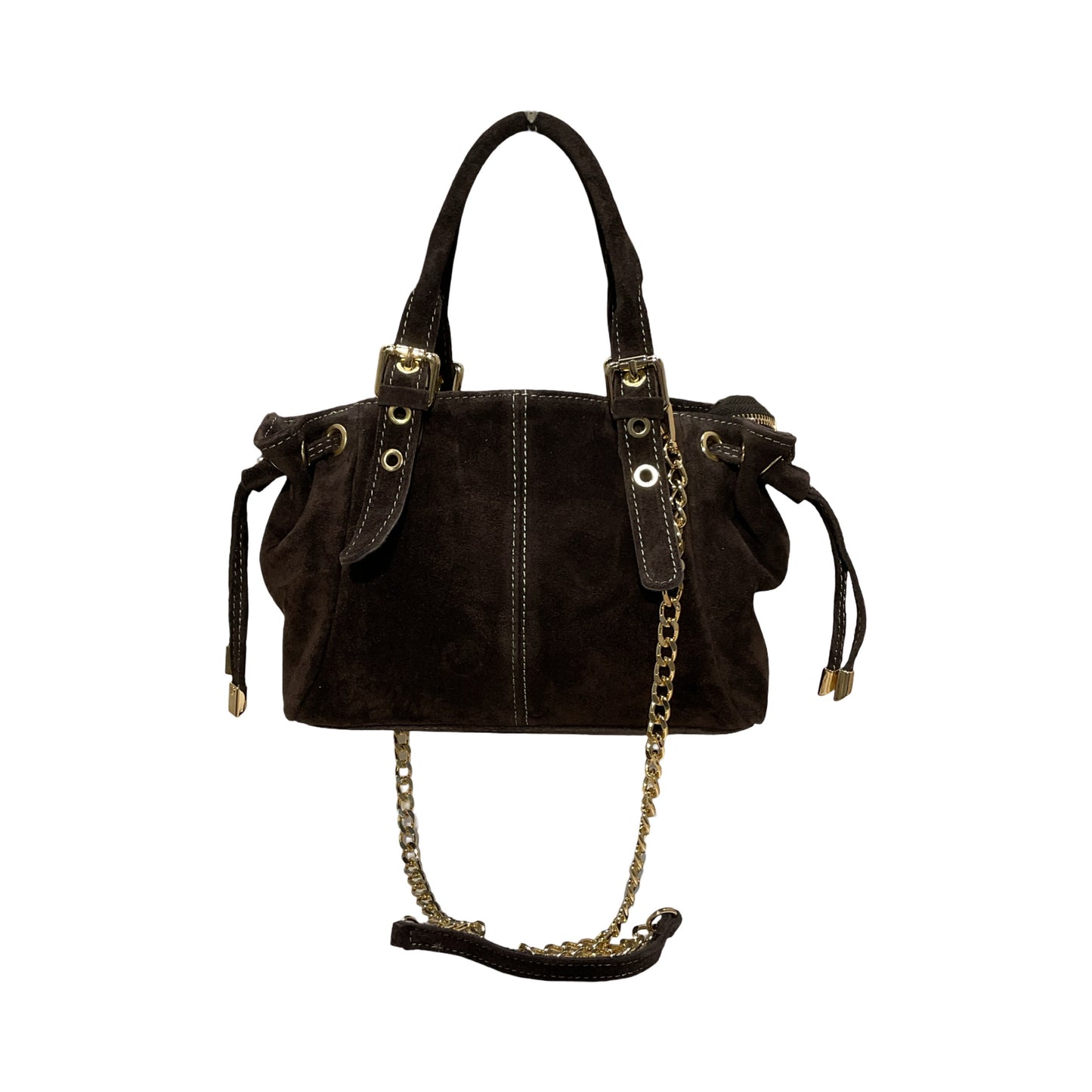 SAC CUIR SUEDE "MINI LACET" SMALL