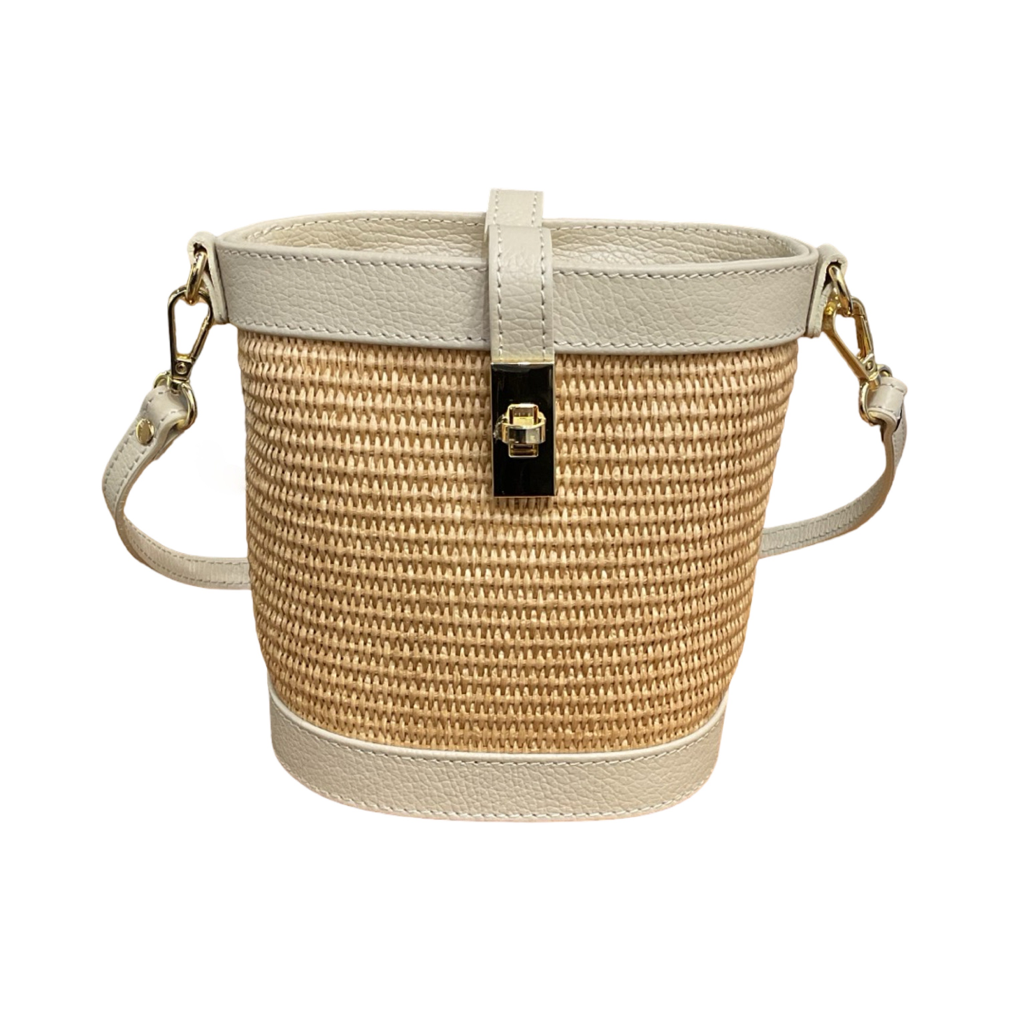 Sac Seau Cuir Raphia Lolita