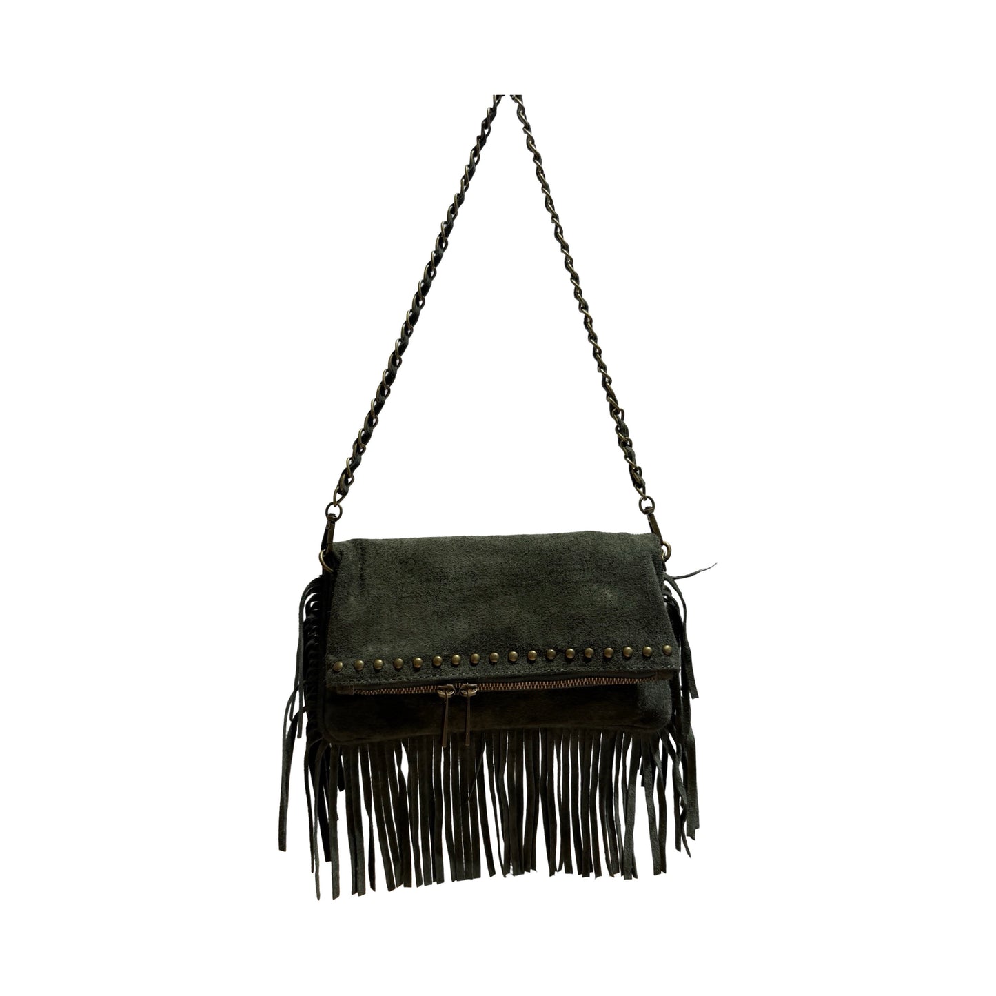 POCHETTE CUIR SUEDE MEDIUM