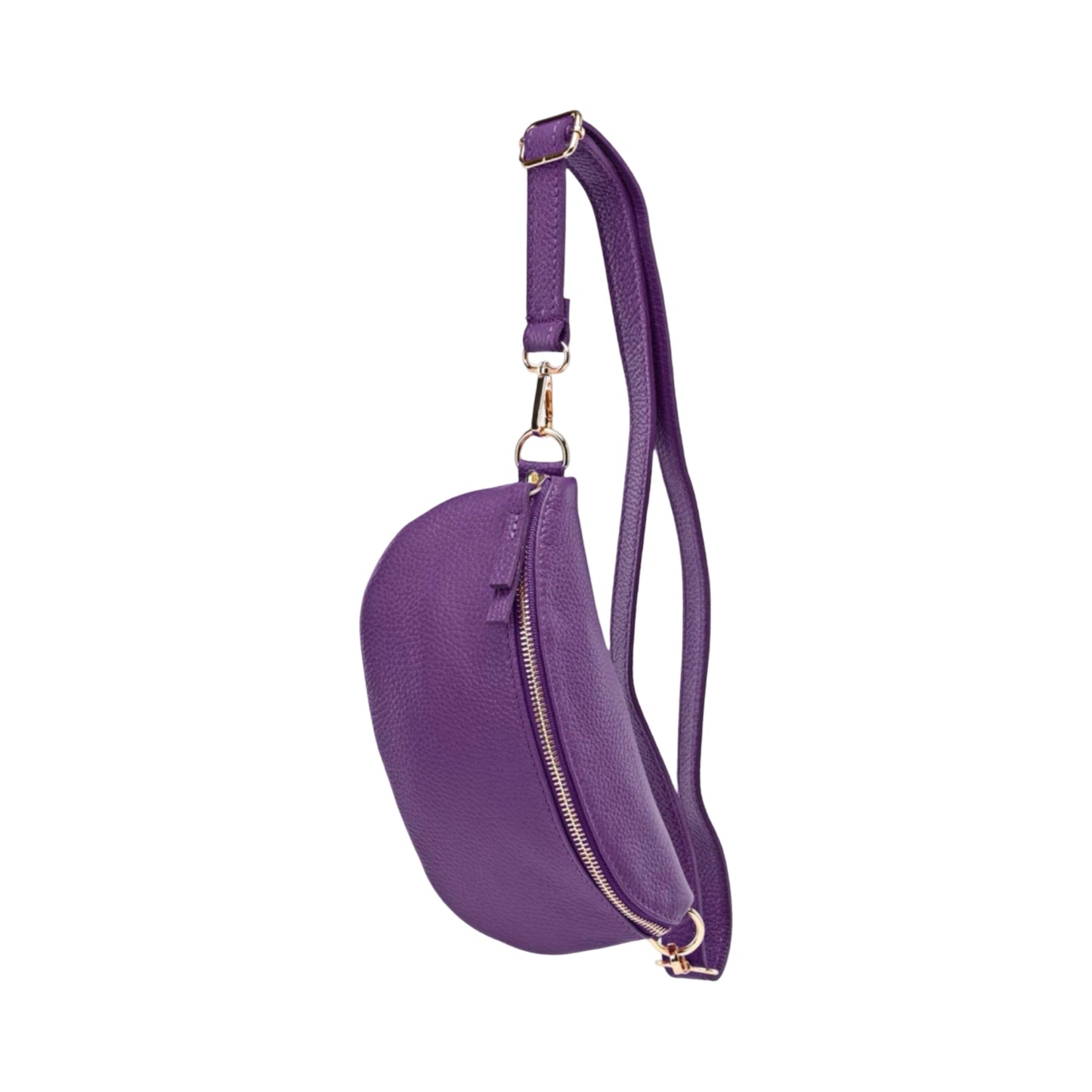 Sac Banane en Cuir Grainé 22cm