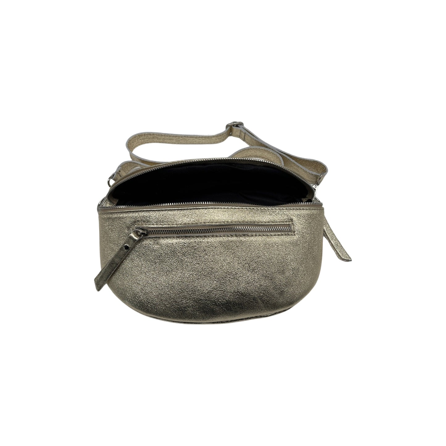 SAC BANANE 2 FERMETURE CUIR IRISE 30CM