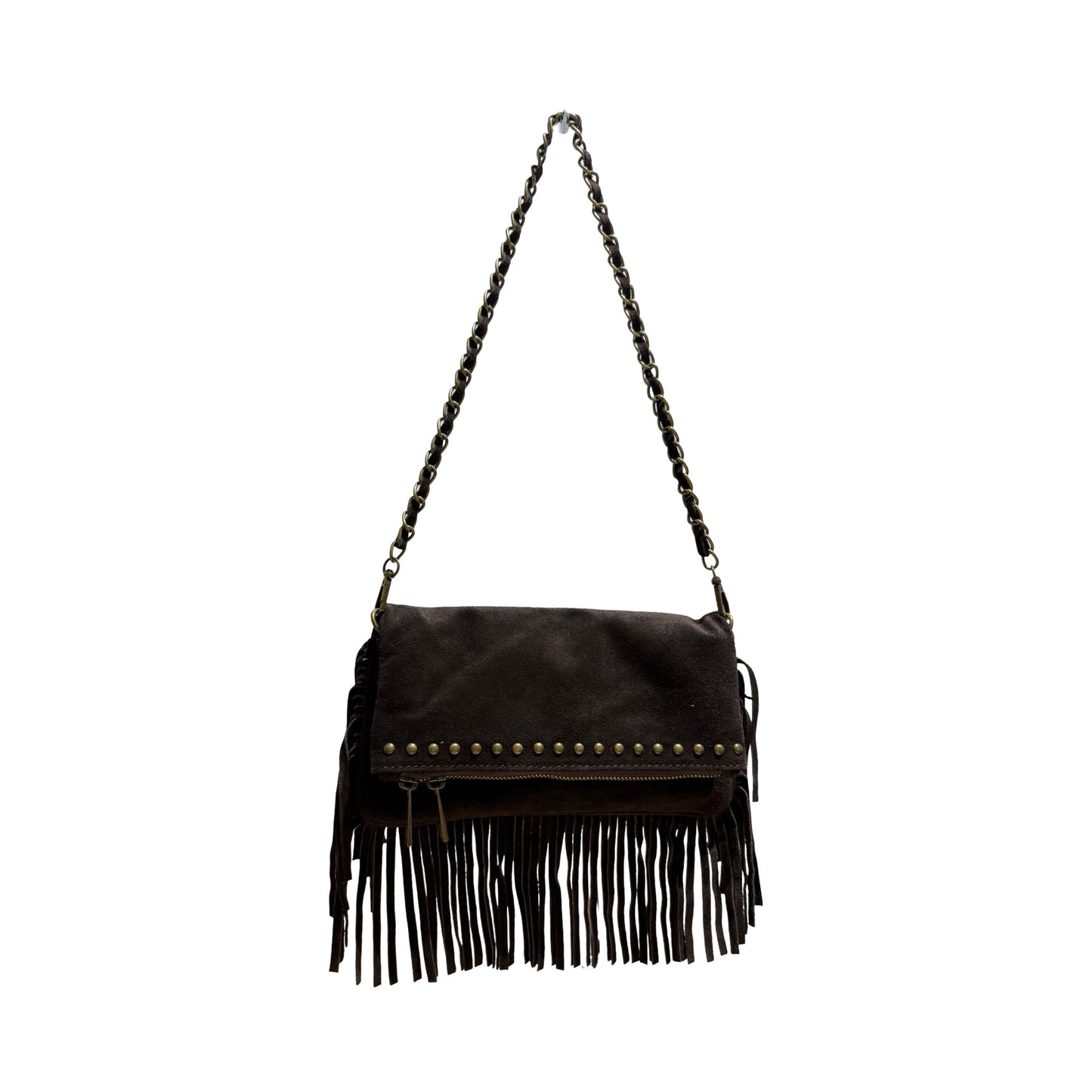 POCHETTE CUIR SUEDE MEDIUM