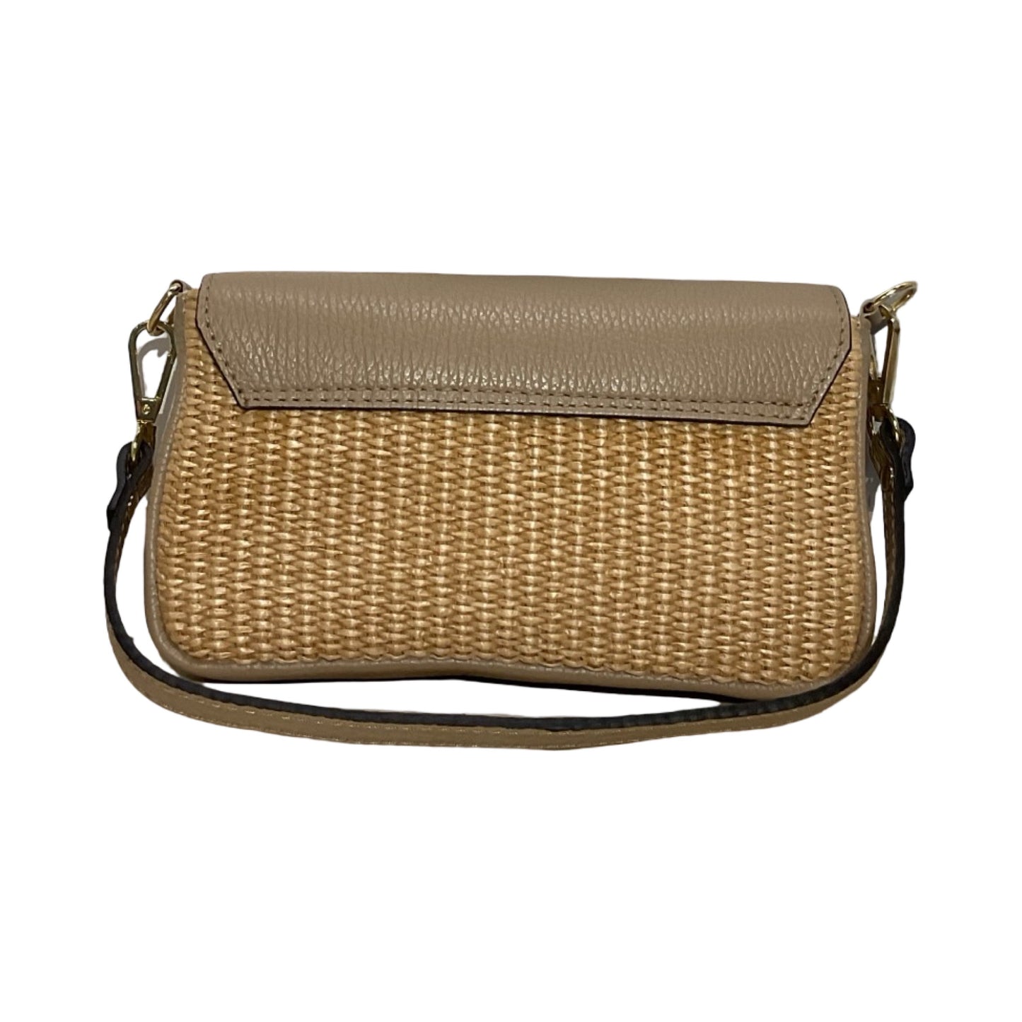 SAC POCHETTE CUIR RAPHIA CHLOE