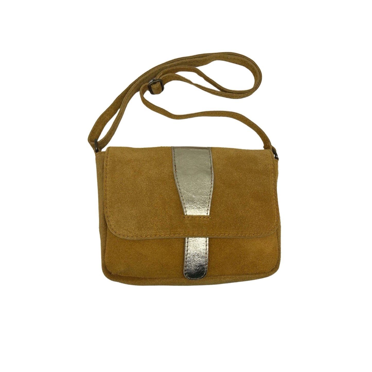 SAC BANDOULIERE CUIR SUEDE ROMANE