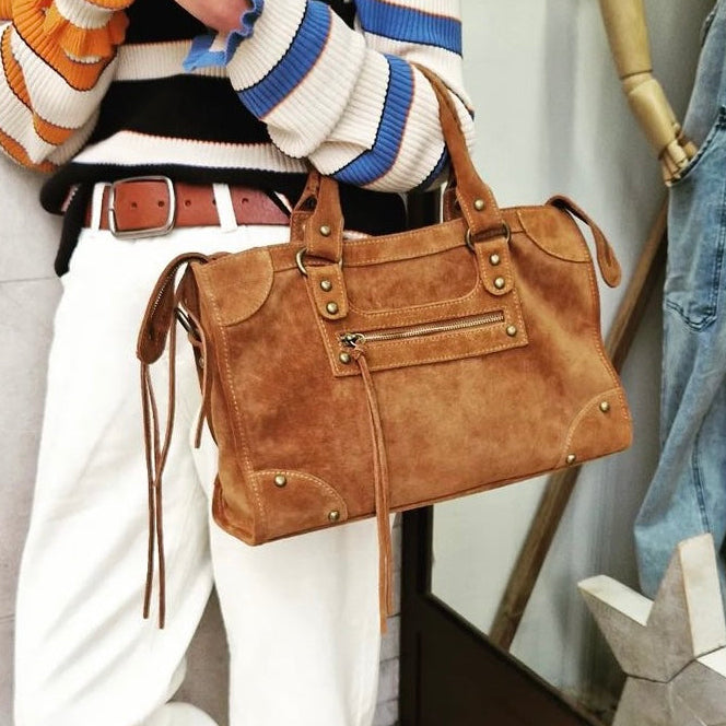 SAC CUIR SUEDE JUDITH LARGE