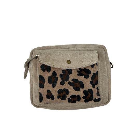 SAC BANDOULIER CUIR SUEDE NURIA