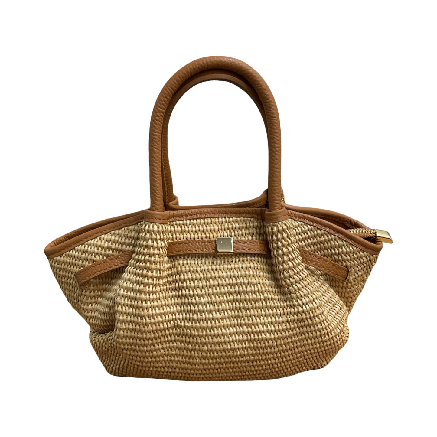 Sac Cuir Raphia Weim Mini