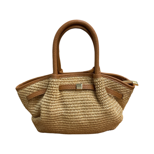 Sac Cuir Raphia Weim Mini