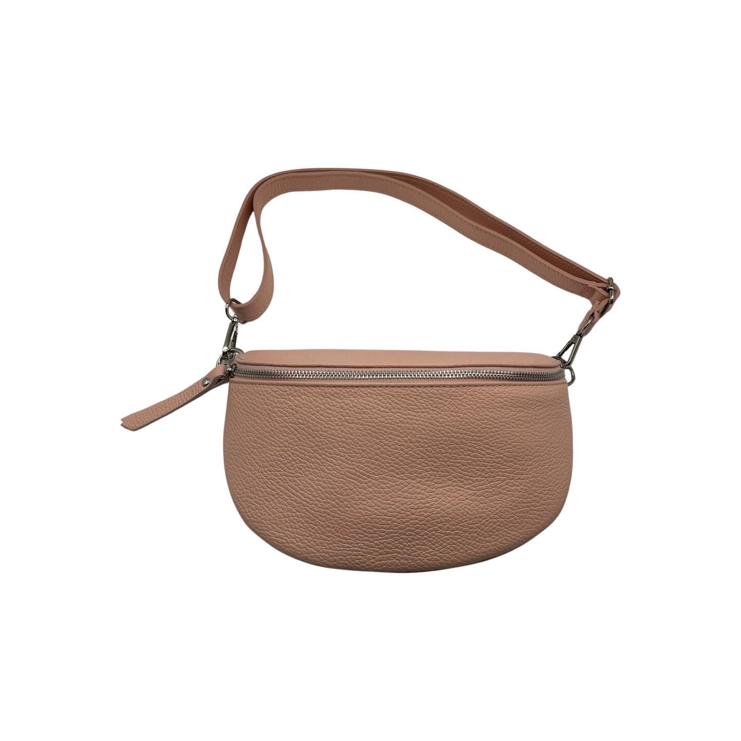 SAC BANANE LINA CUIR GRAINE 25CM