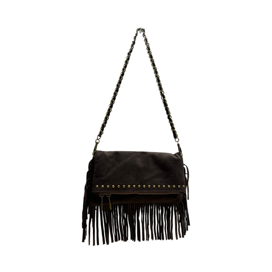 POCHETTE CUIR SUEDE MEDIUM