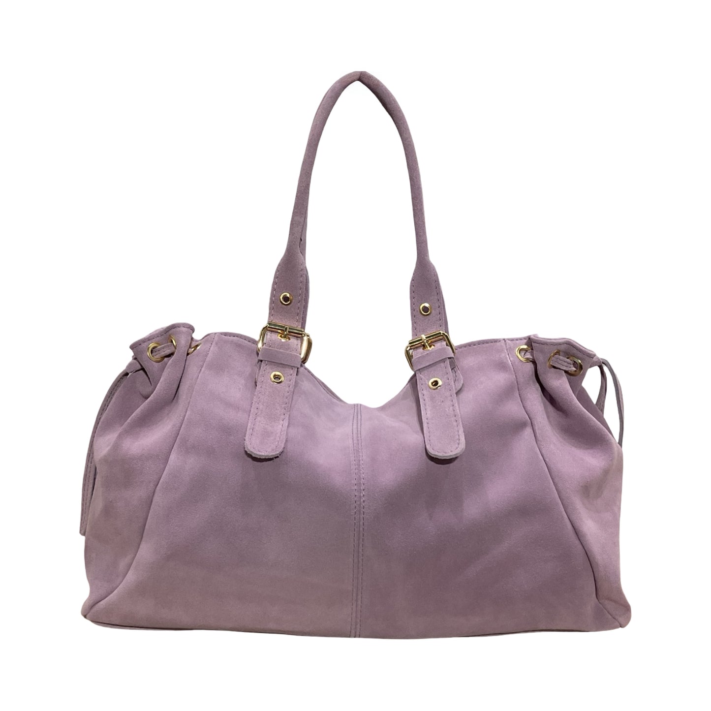 SAC CUIR SUEDE "LACET" LARGE