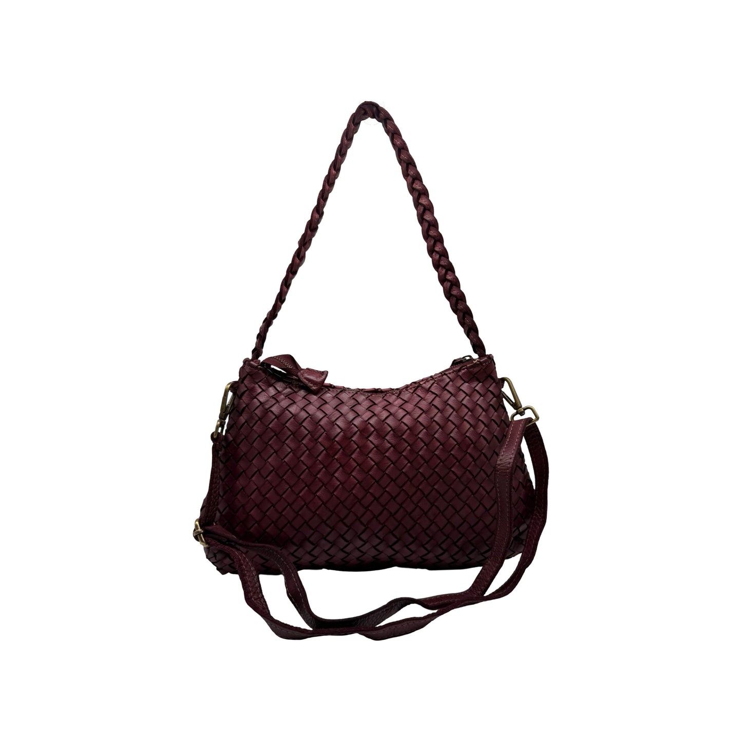 SAC EPAULE CUIR WASHED TRENDY