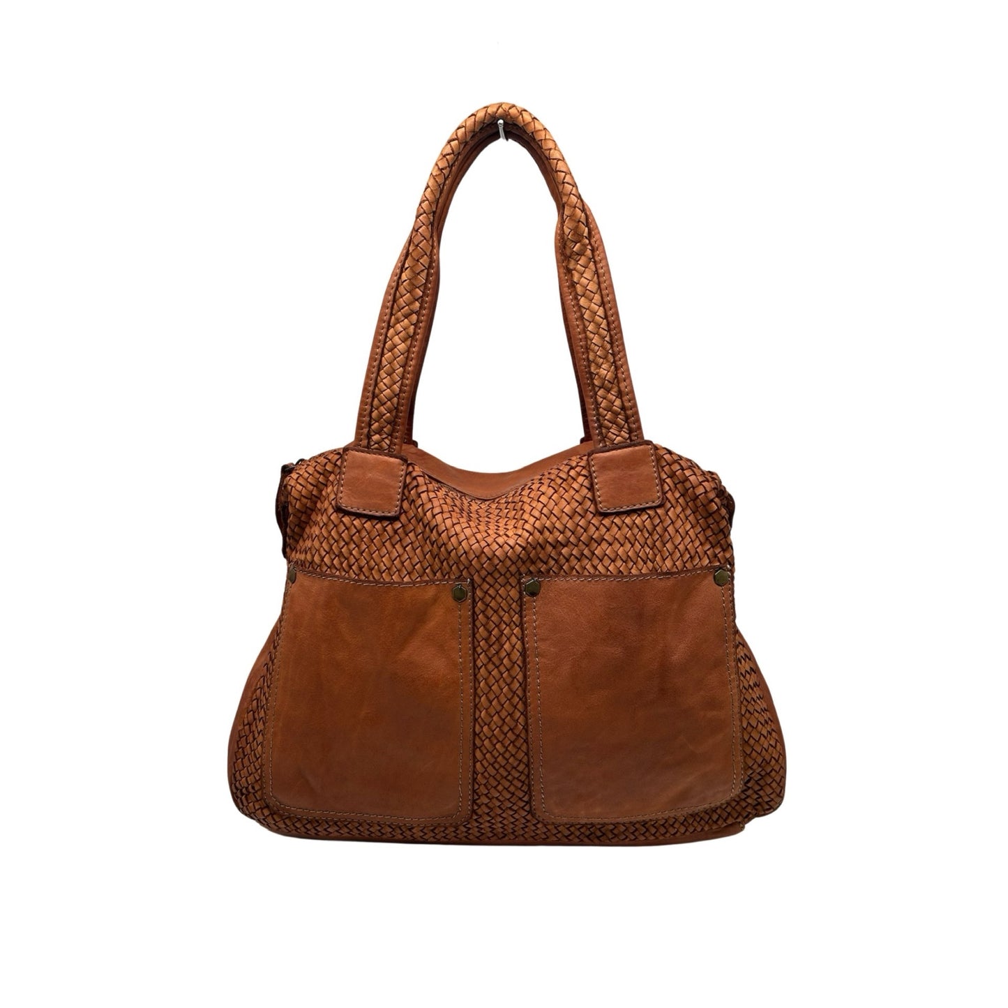 GRAND SAC EPAULE 2 POCHE CUIR WASHED  TAMARA