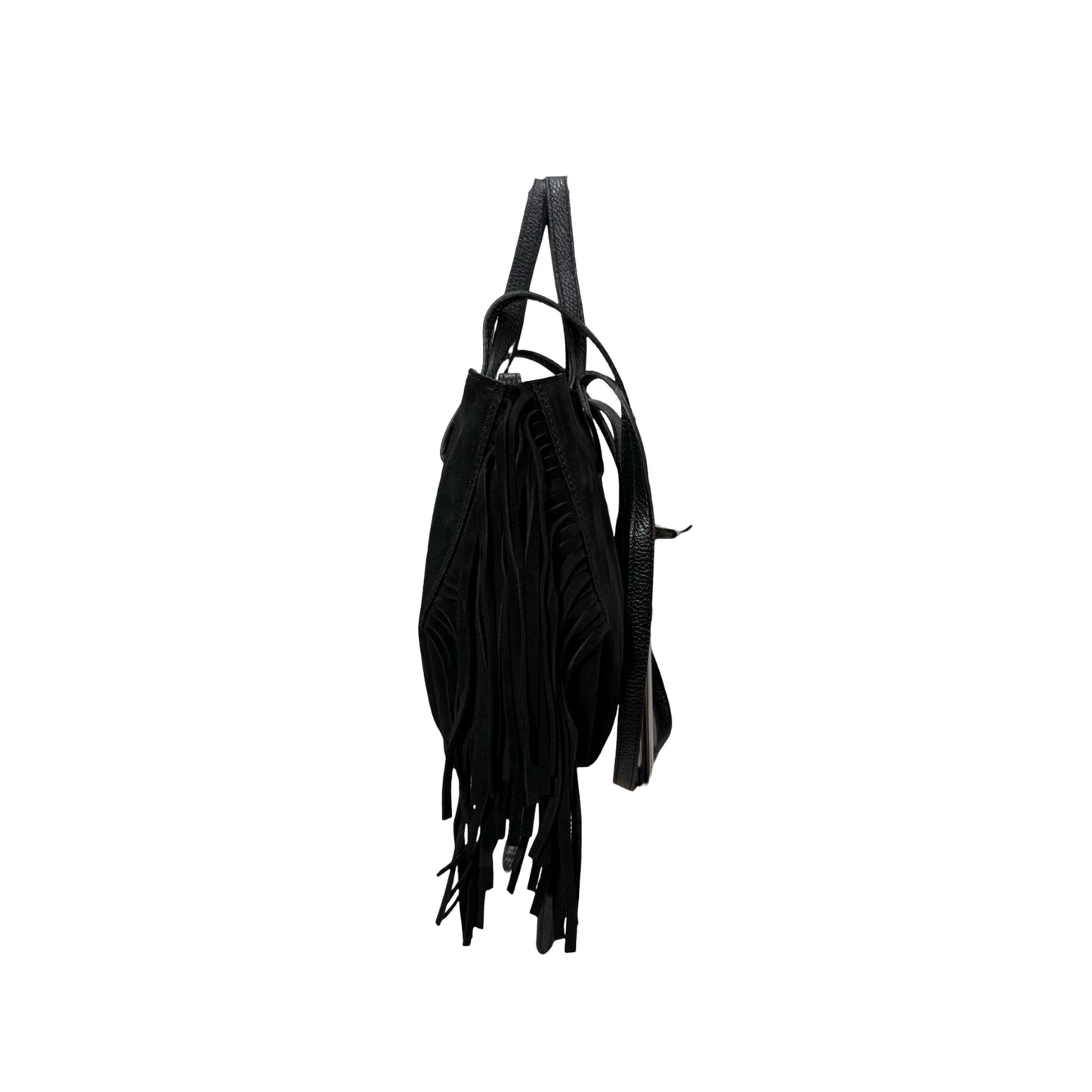 SAC CUIR SUEDE MINI SHOP FRANGE