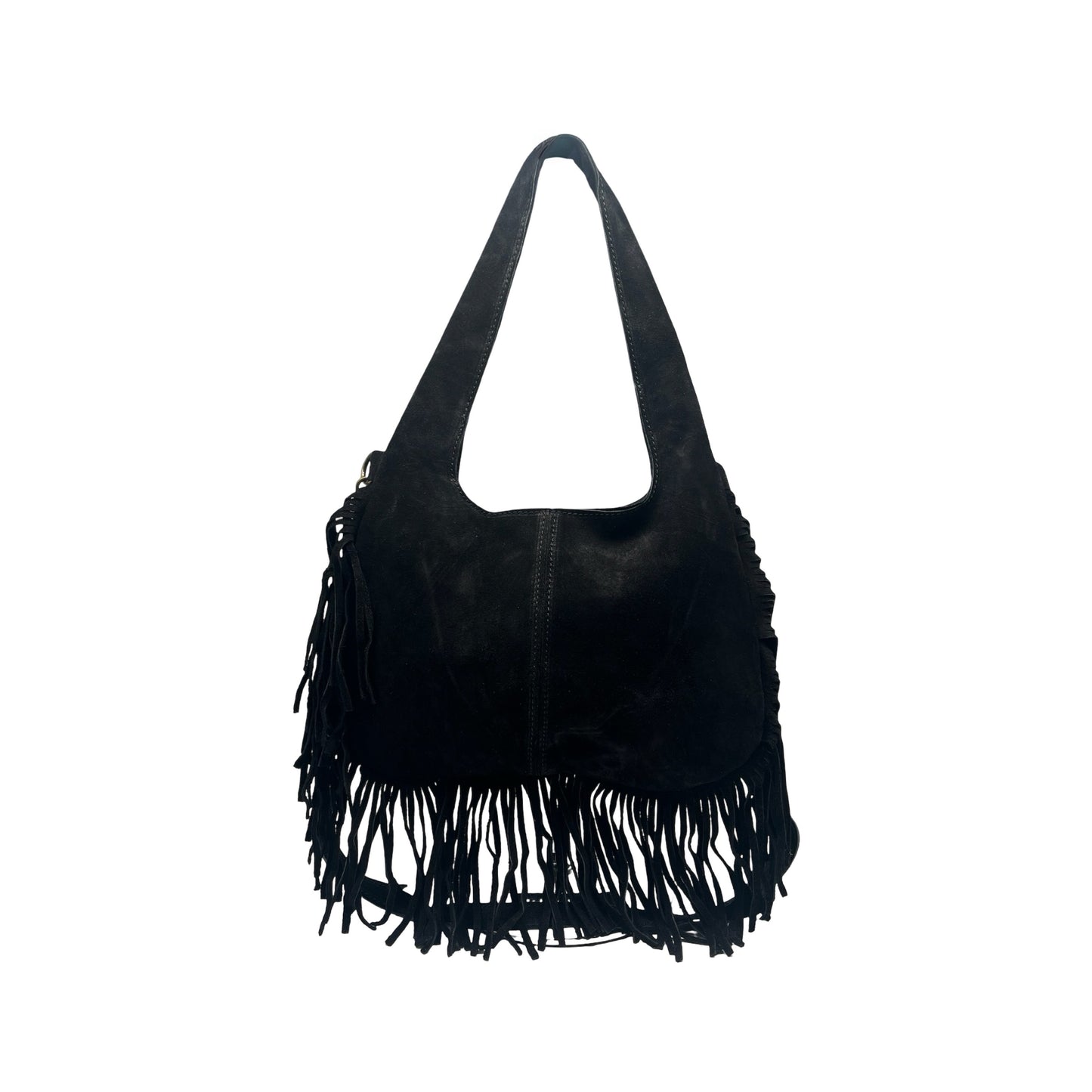 SAC CUIR SUEDE FRANGE PAULEA