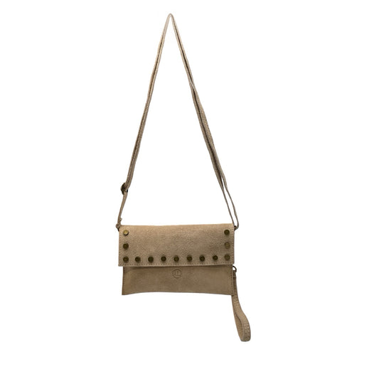 POCHETTE CLOUTE CUIR SUEDE