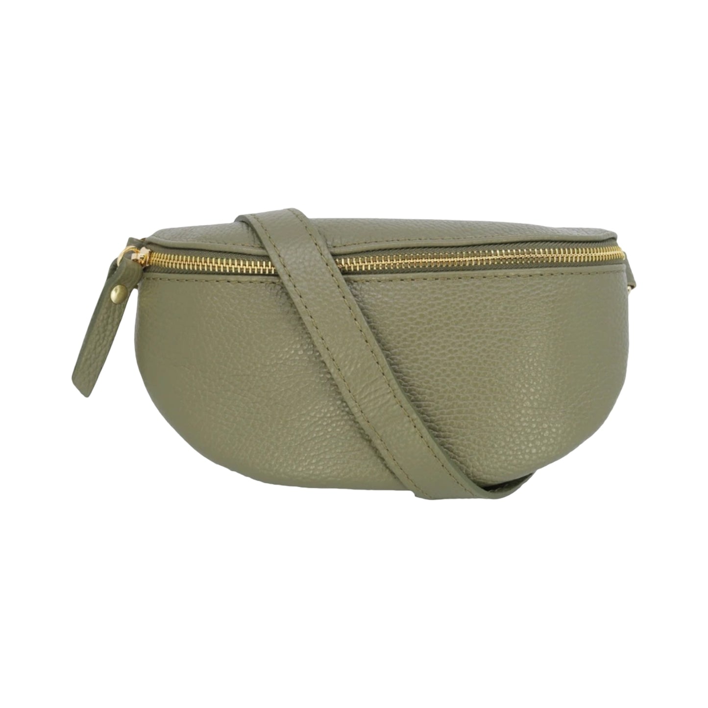 Sac Banane en Cuir Grainé 22cm