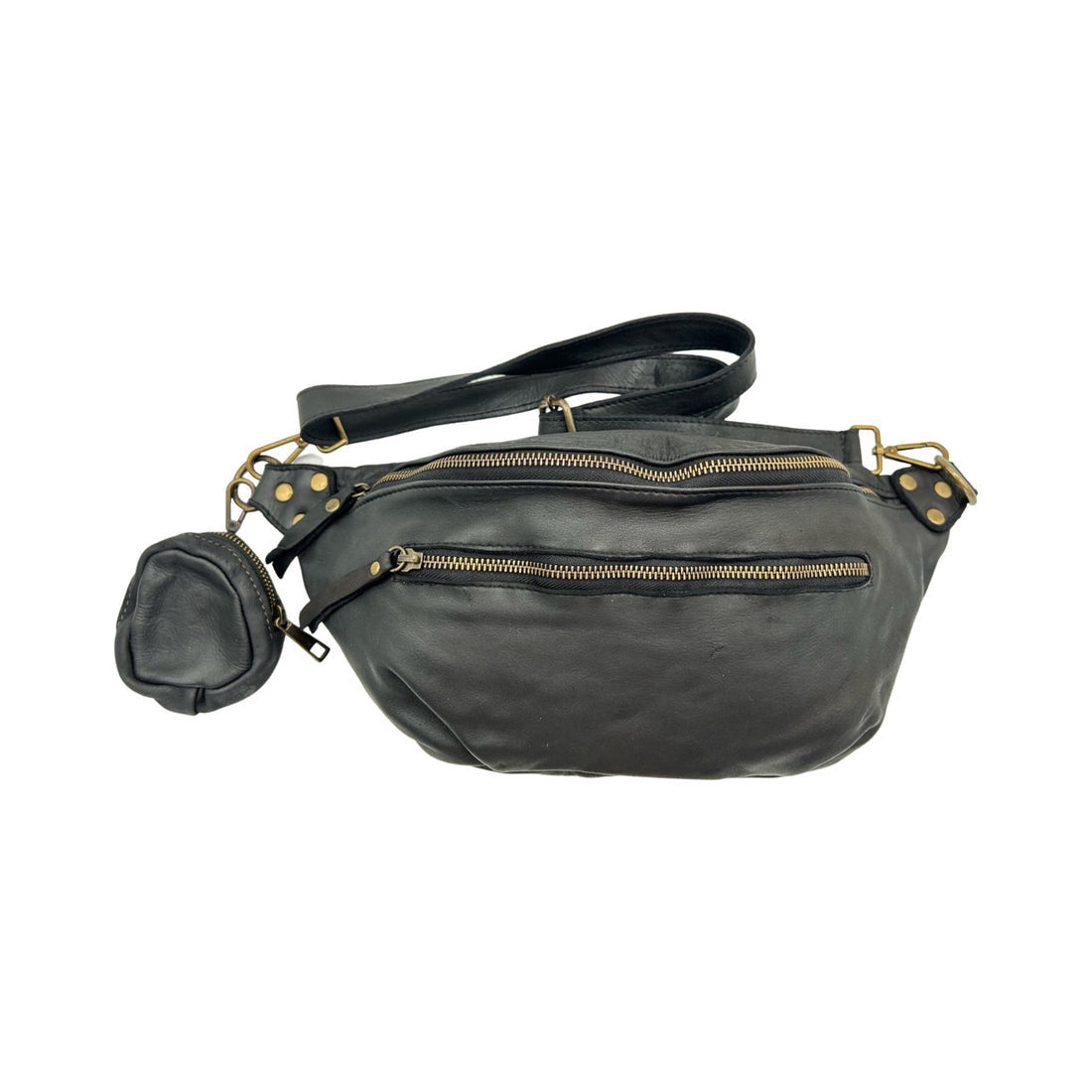 SAC BANANE CUIR WASHED GIULIA