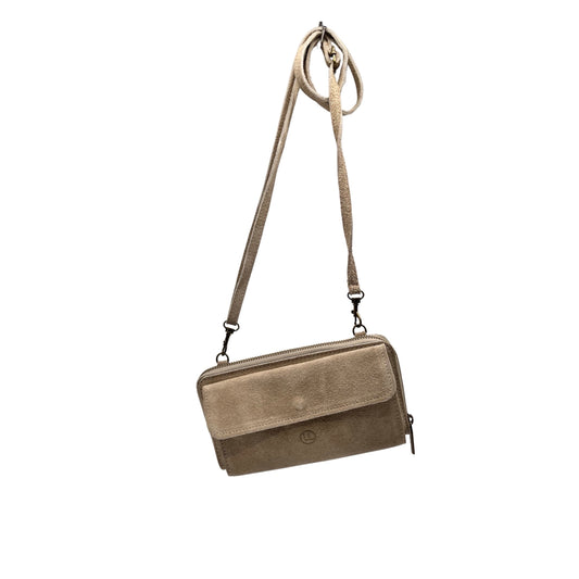 POCHETTE CUIR SUEDE HORIZONTAL