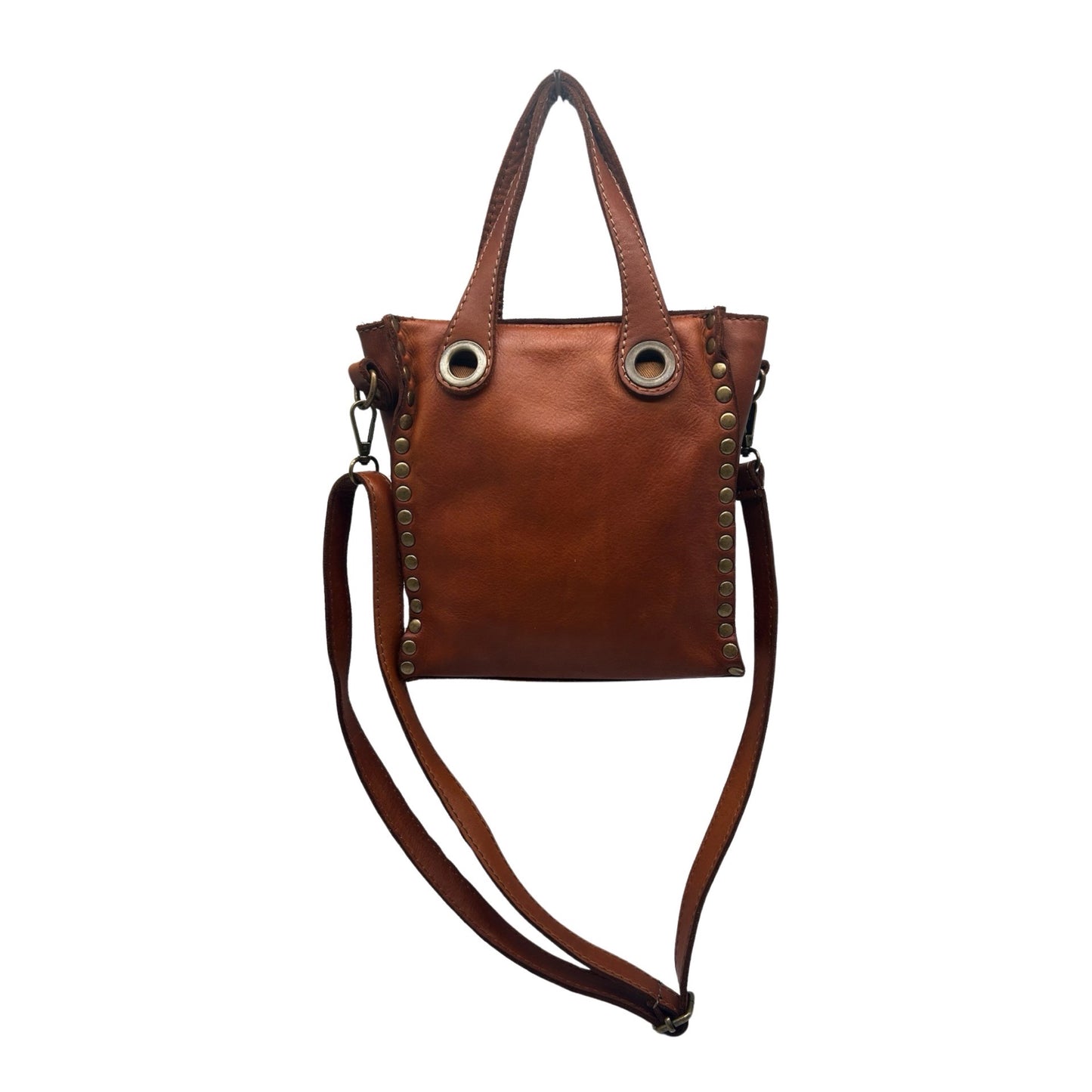 SAC A MAIN RIVET CUIR WASHED DOLORES