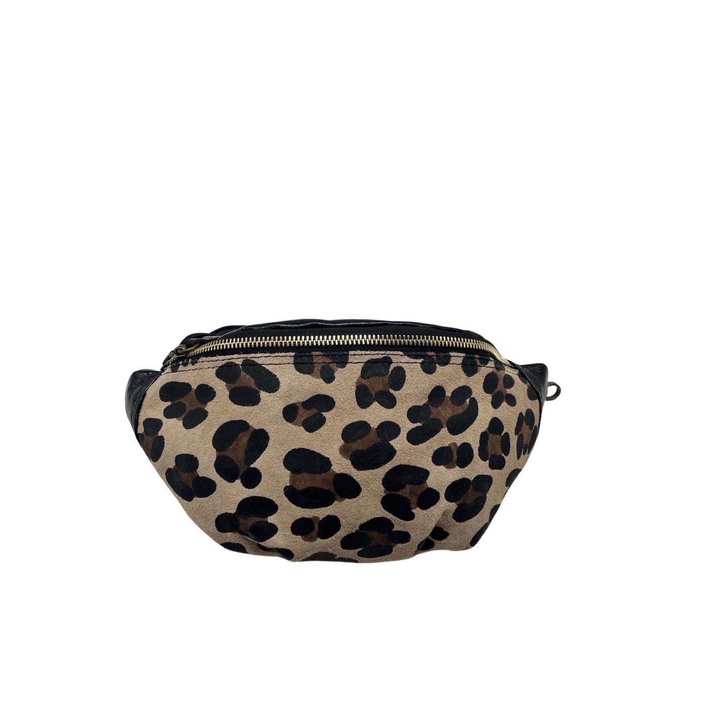 SAC BANANE CUIR LEOPARD PM