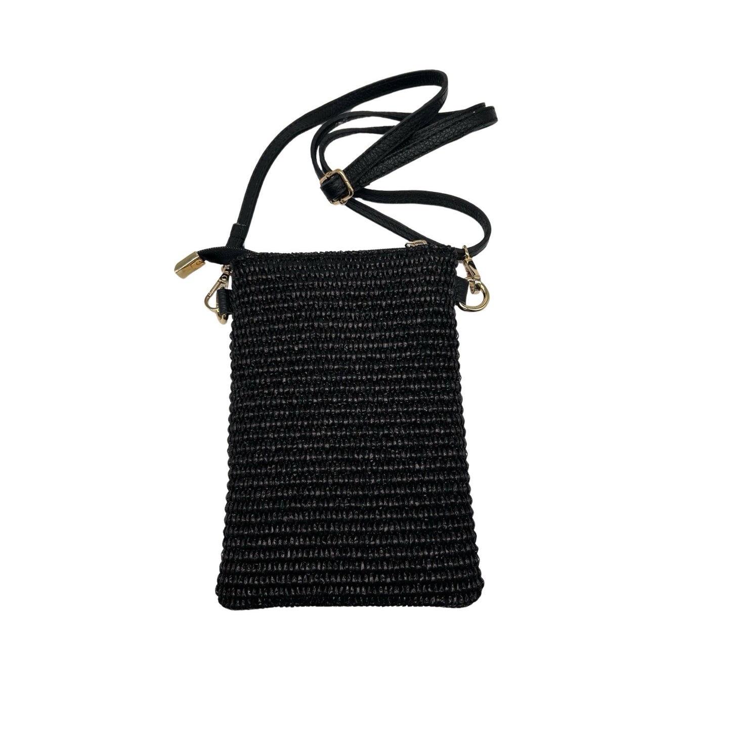 SAC TELEPHONE CUIR GRAINE ALINA TRESSE