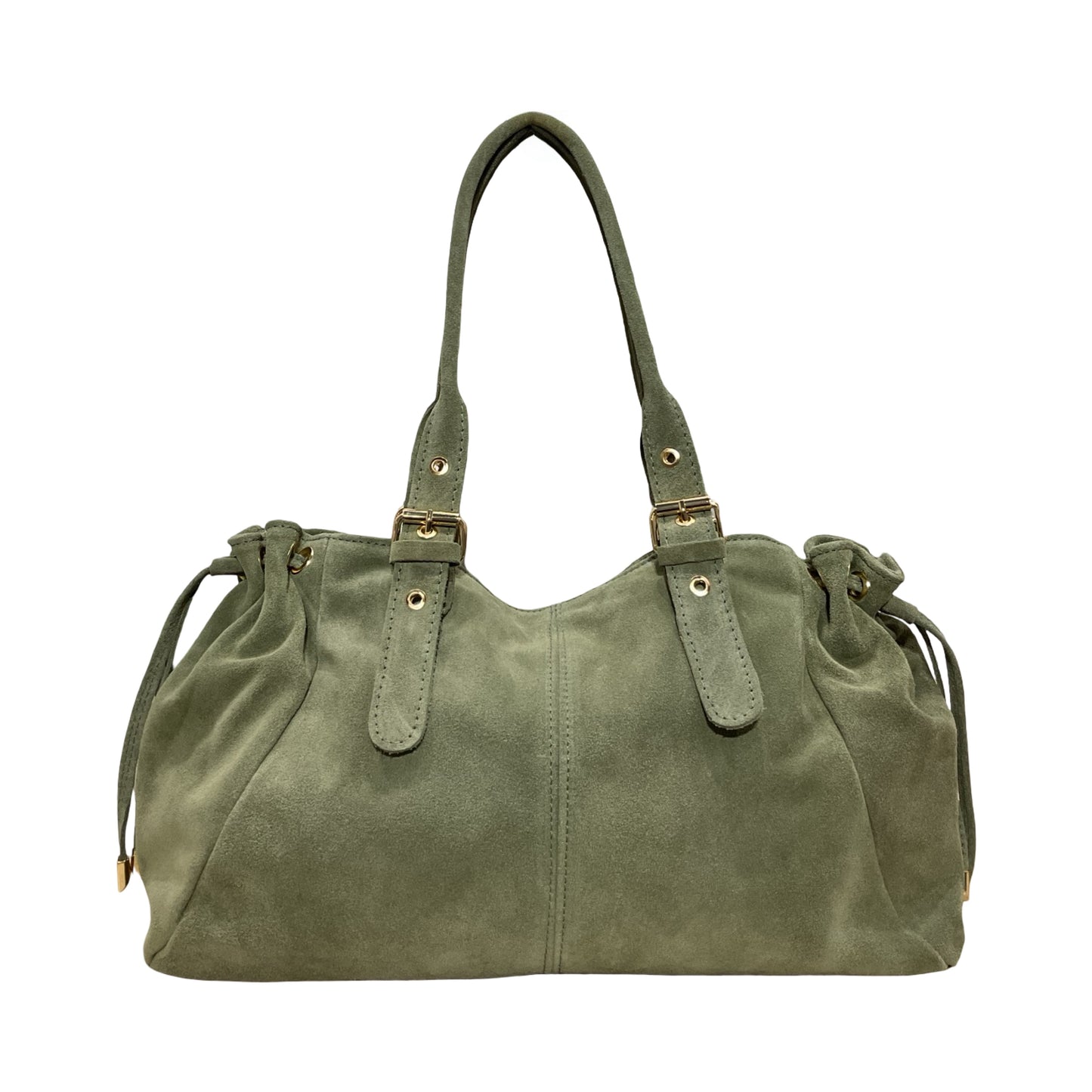 SAC CUIR SUEDE "LACET" LARGE