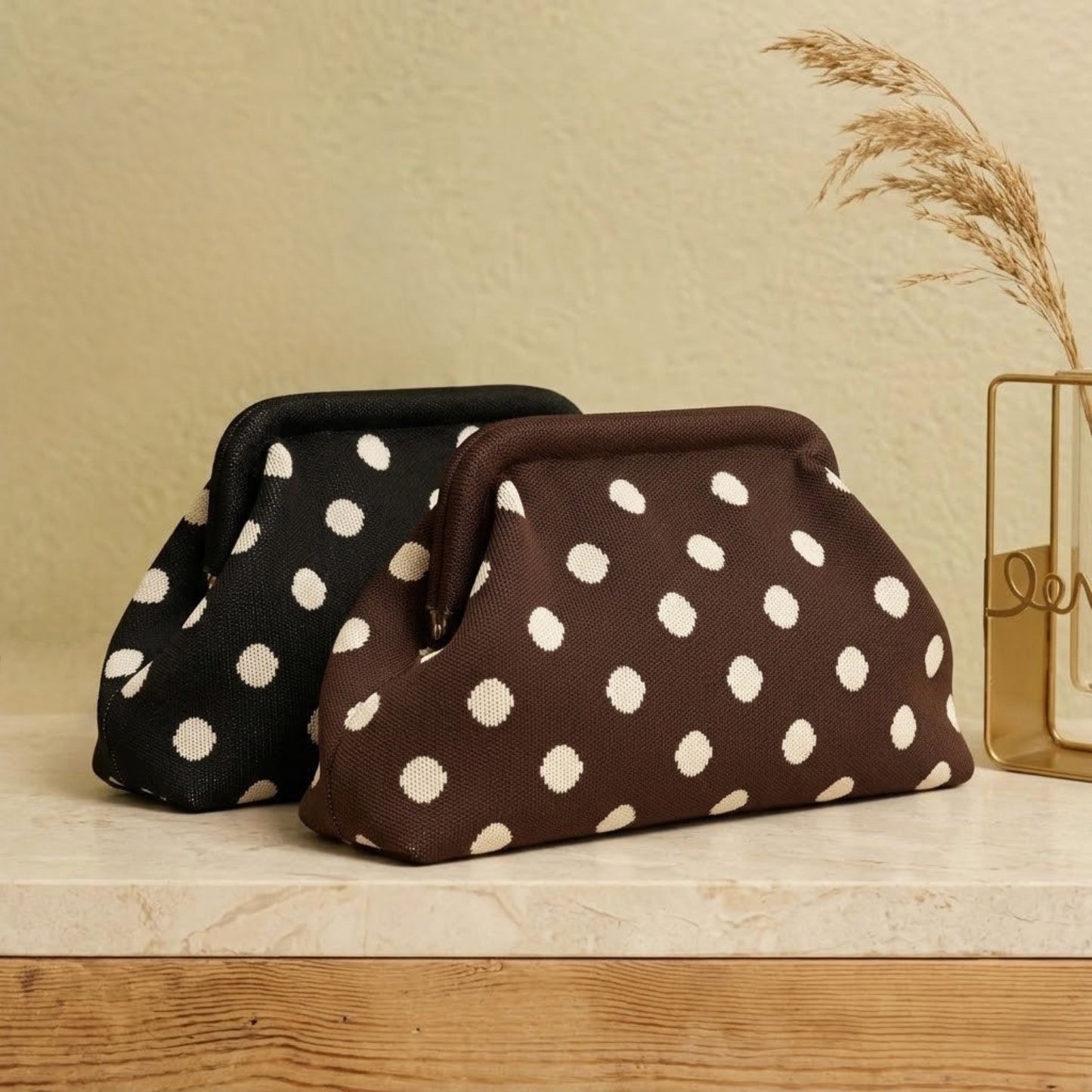 Pochette à pois Simon