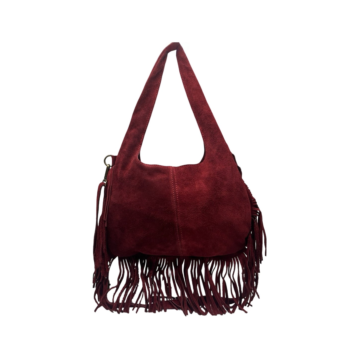 SAC CUIR SUEDE FRANGE PAULEA