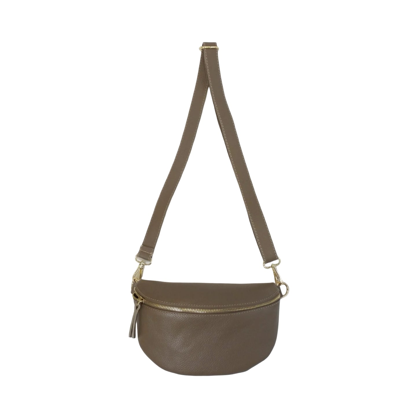 Sac Banane en Cuir Grainé 22cm