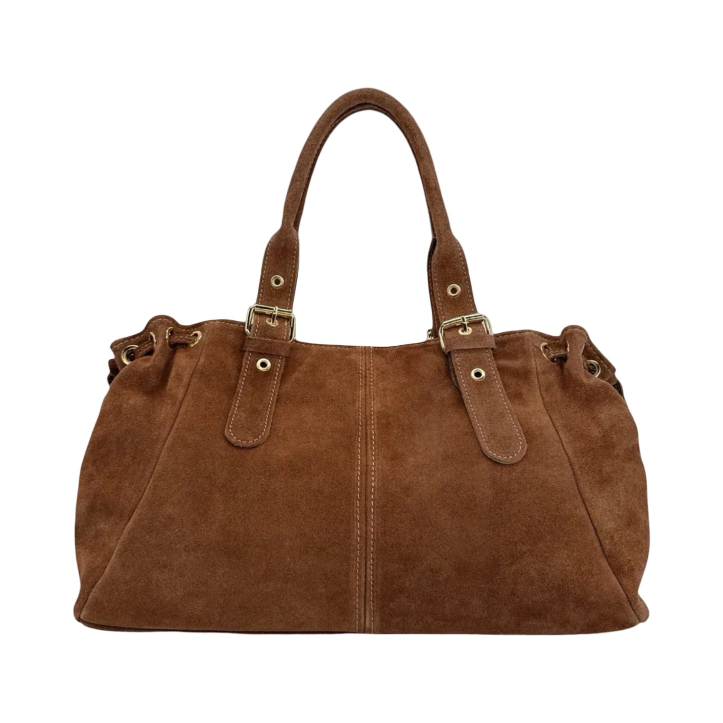 SAC CUIR SUEDE "LACET" LARGE