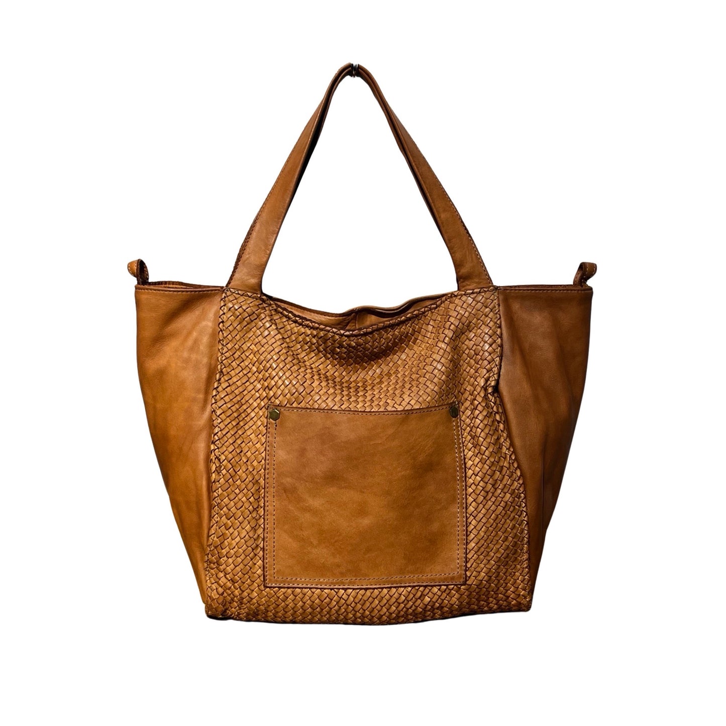 SAC CABAS CUIR TRESSE VINTAGE MARIANA