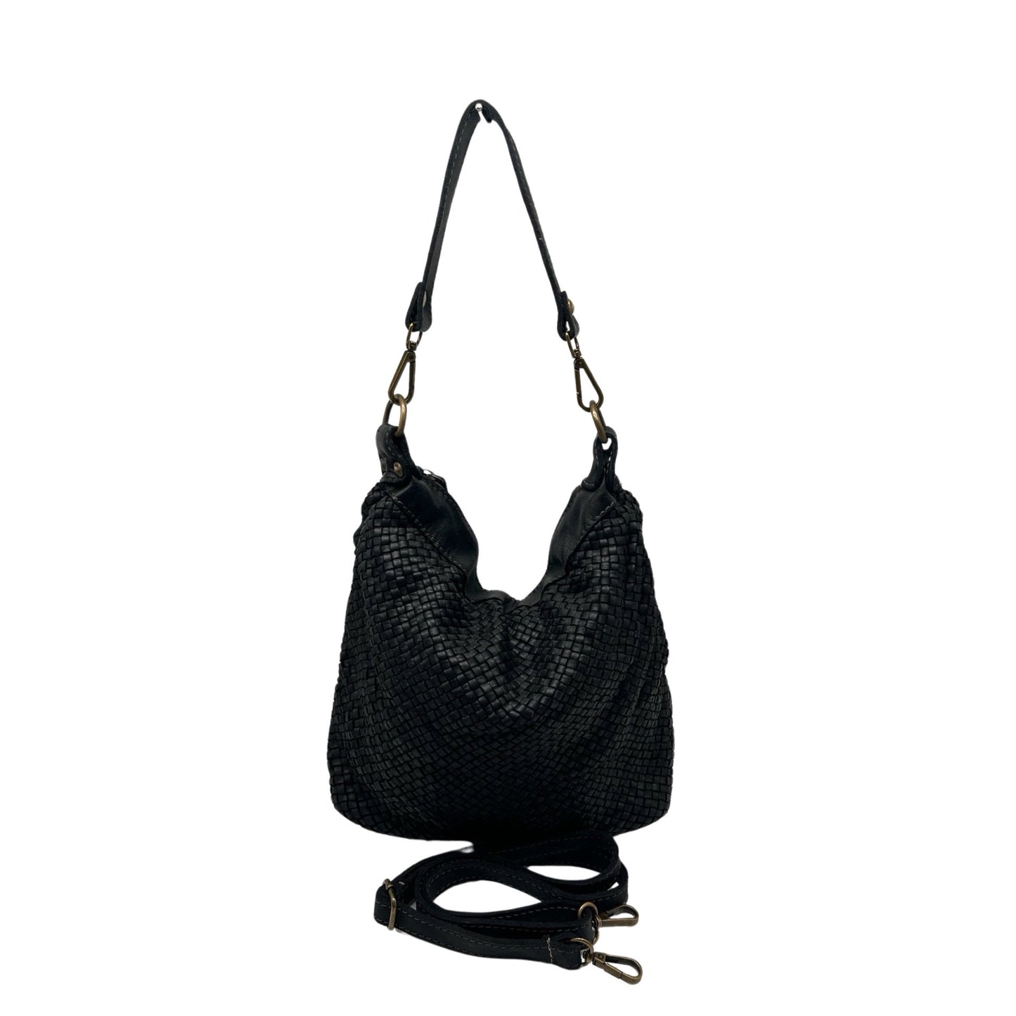 SAC SEAU EPAULE CUIR WASHED SILVIA