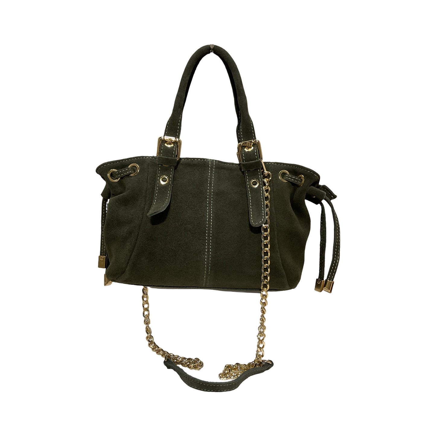 SAC CUIR SUEDE "MINI LACET" SMALL