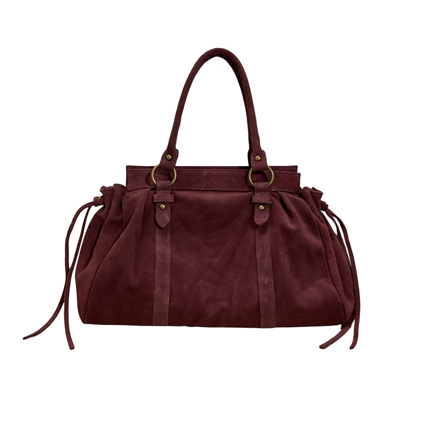 SAC A MAIN CUIR SUEDE GILIA 16 POUCES