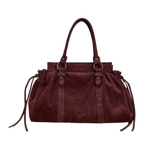 SAC A MAIN CUIR SUEDE GILIA 16 POUCES