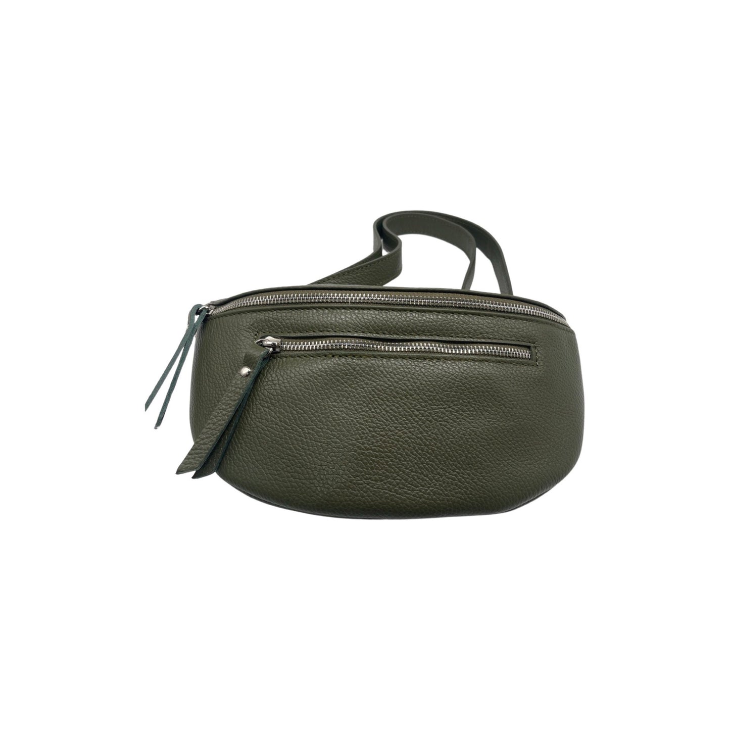 SAC BANANE 2 FERMETURE CUIR GRAINE 30CM