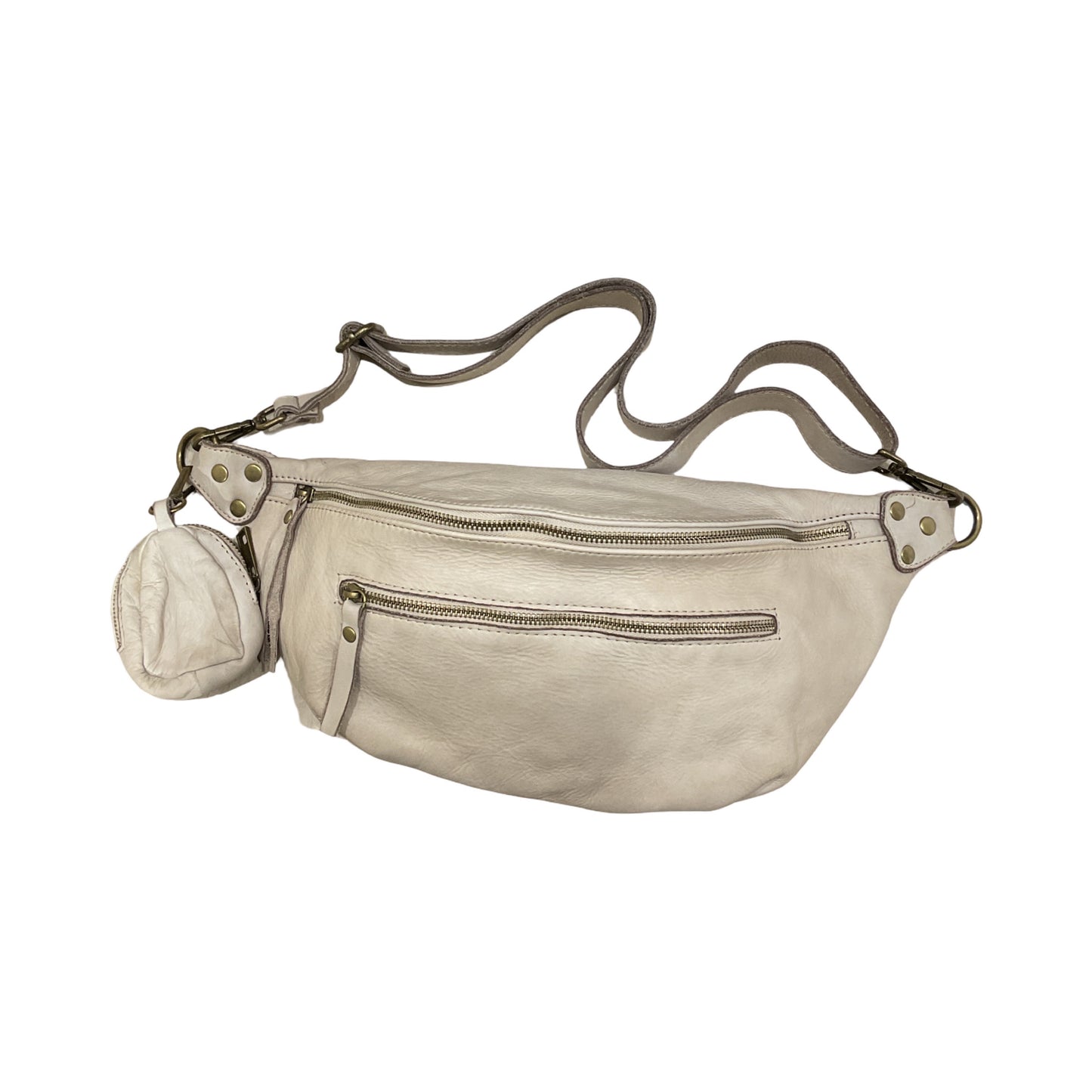 SAC BANANE CUIR WASHED GIULIA