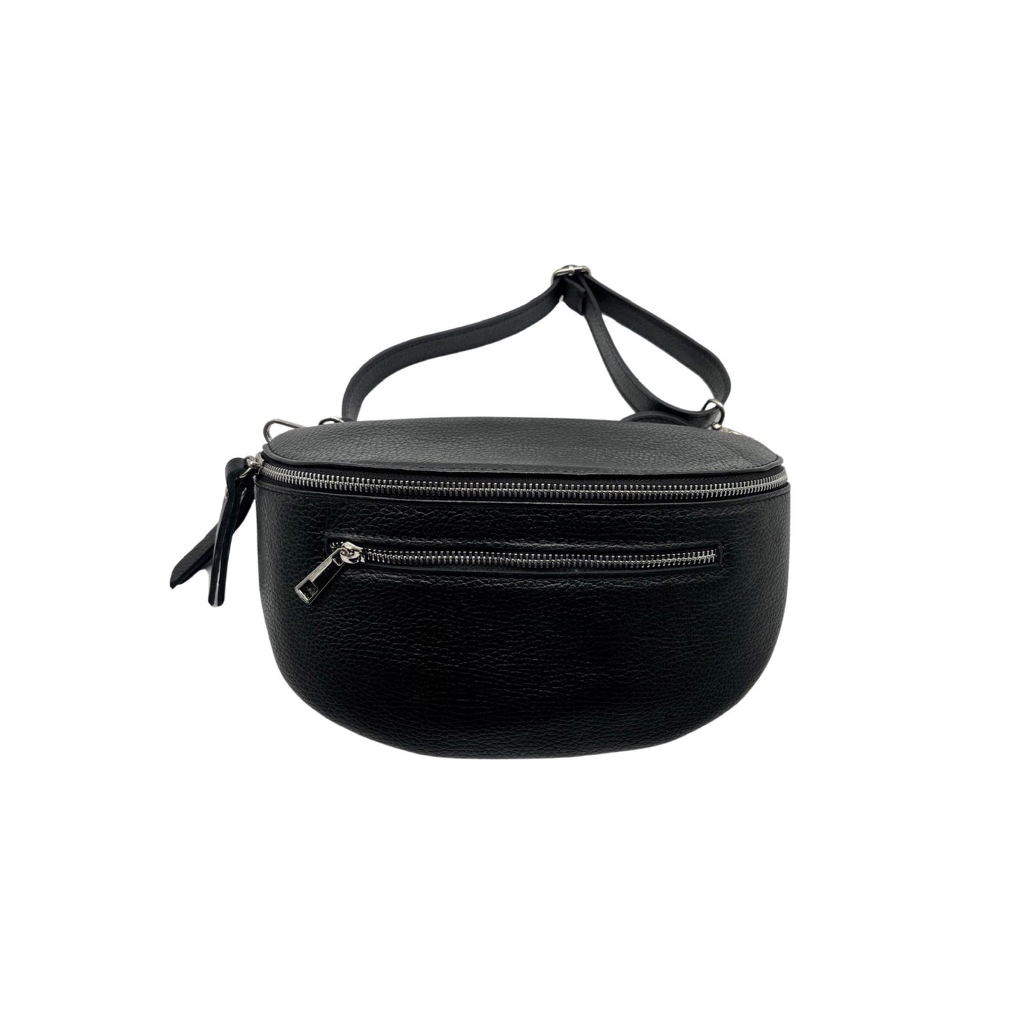 SAC BANANE 2 FERMETURE CUIR GRAINE 30CM