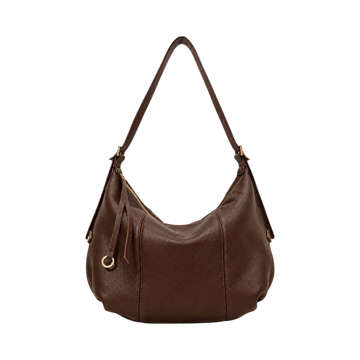 Sac Porté Épaule en Cuir Grainé Victoire