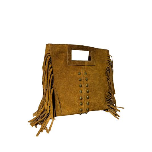 SAC CUIR DAIM MARION CLOUTÉ