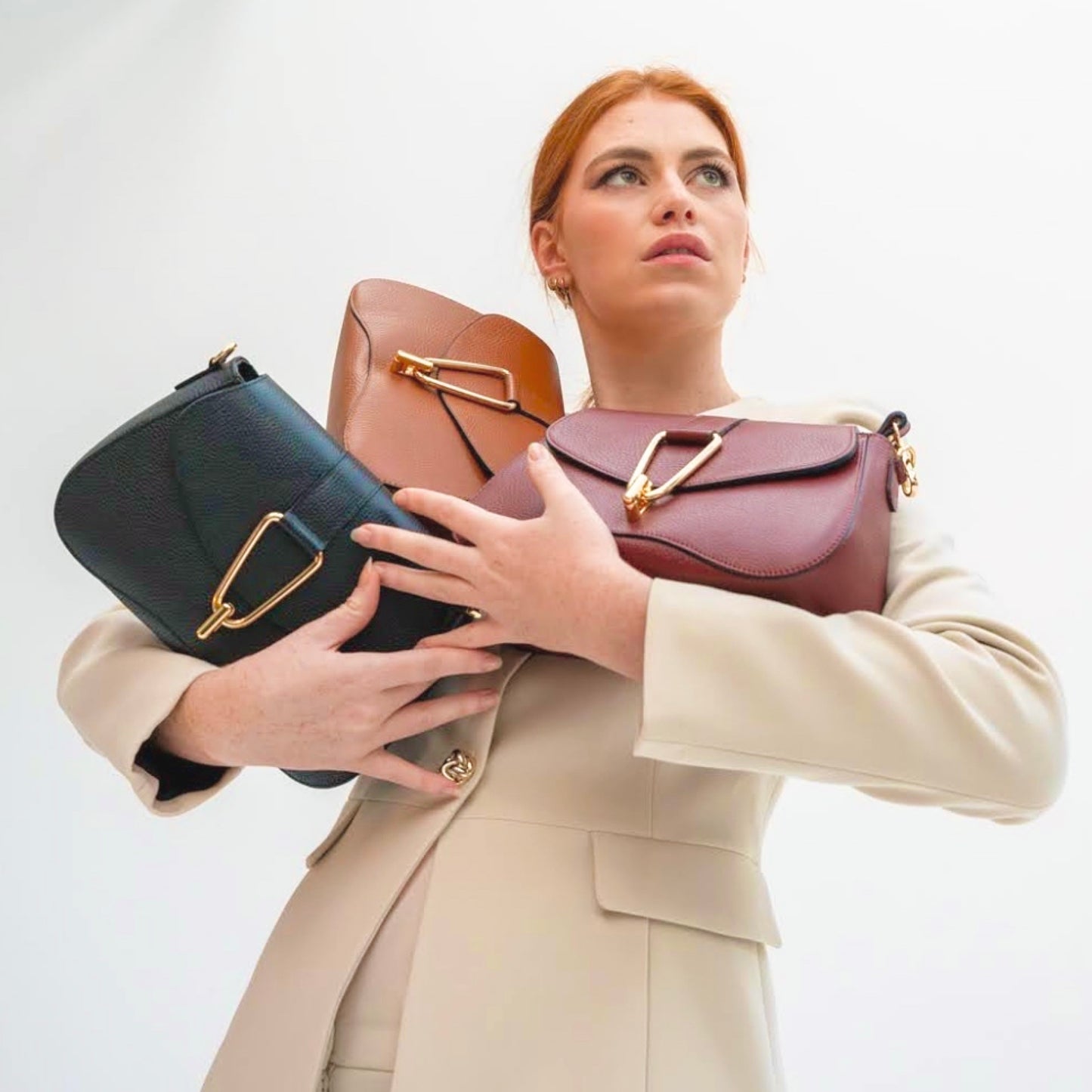 SAC CUIR GRAINE PERLA