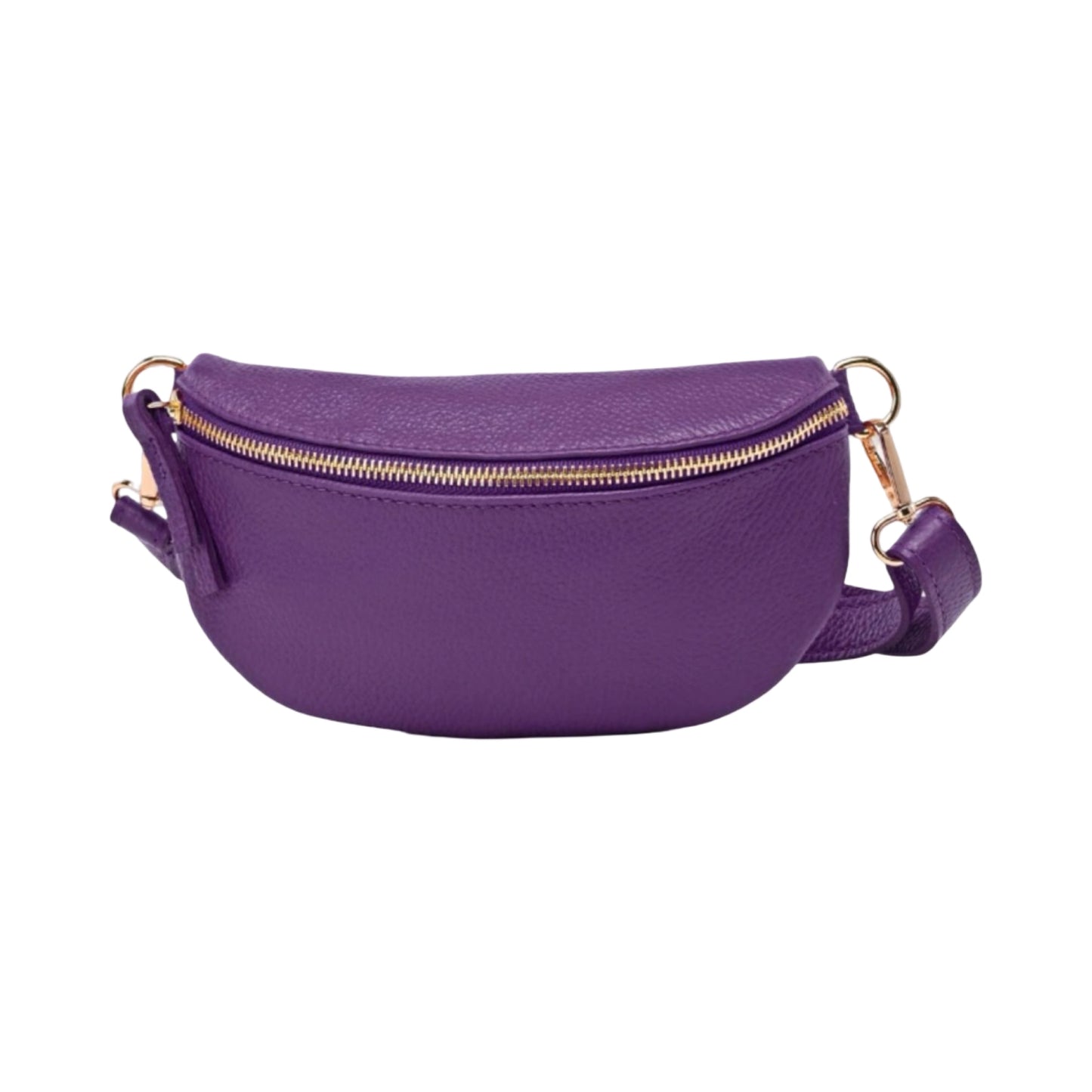 SAC BANANE LINA CUIR GRAINE 25CM