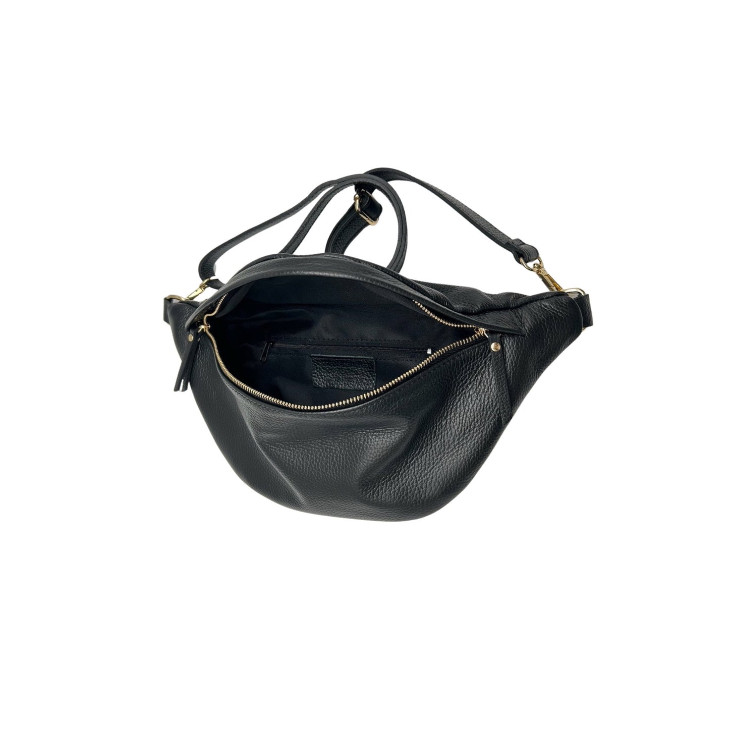 SAC BANANE CUIR GRAINE 39CM LOUNA