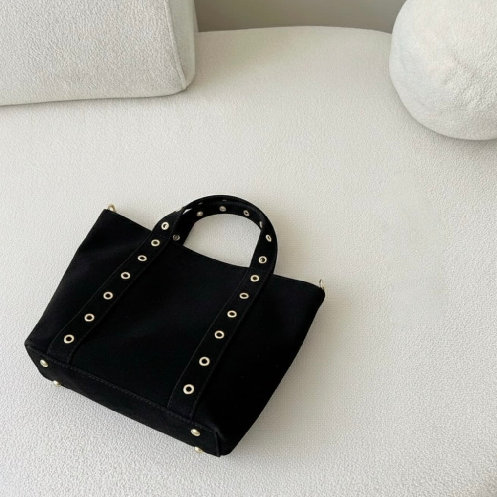 SAC CUIR SUEDE RIVET OLAIA